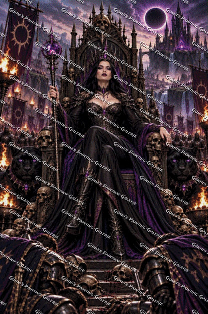 Thron der Finsternis by AuroraAI 80x120 195 Farben