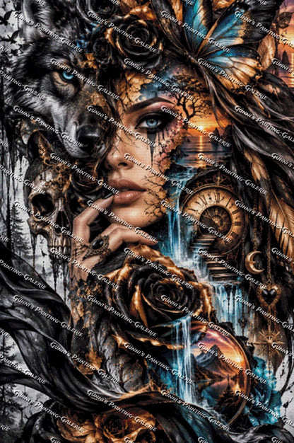 Im Wandel der Zeit by Glaze_AI 80x120 220 Farben