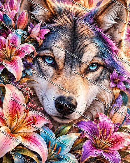 Seele des Wolfe by Andy‘s_AI_Art 80x100 290 Farben