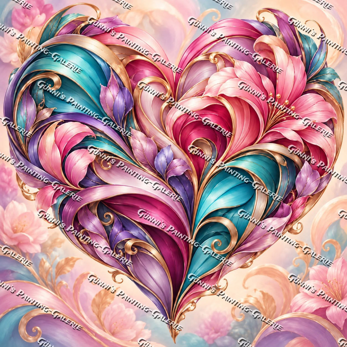 Herzblüte by Andy‘s_AI_Art 80x80 280 Farben
