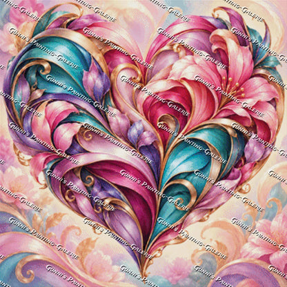 Herzblüte by Andy‘s_AI_Art 80x80 280 Farben