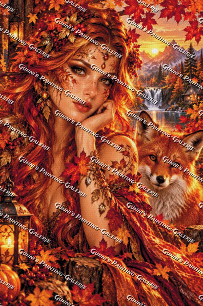 Magie der fallenden Blätter by Andy‘s_AI_Art 80x120 185 Farben