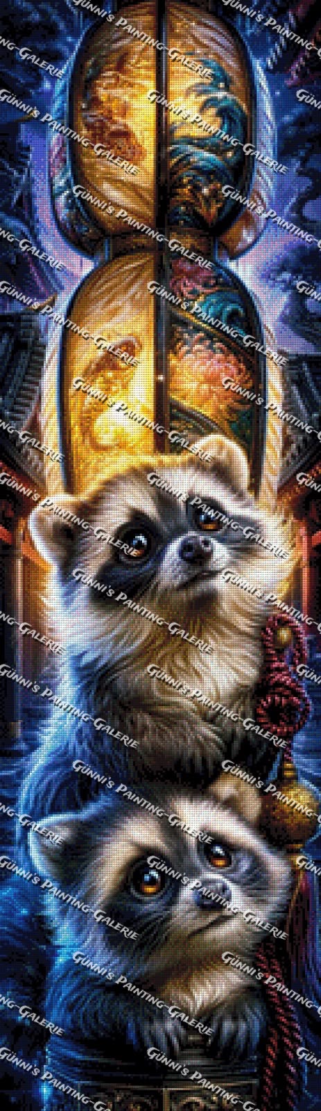 Nacht der kleinen Wächter by illumaris KI_Art 35x120 280 Farben