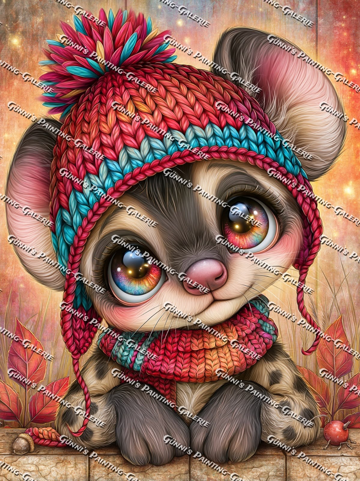 Kuschelige Herbstzeit by Sweet_Loco_AI 75x100 260 Farben