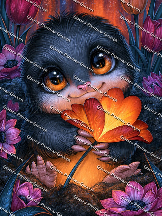Mein kleines Blumenglück by Sweet_Loco_AI 75x100 220 Farben