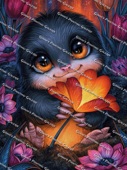 Mein kleines Blumenglück by Sweet_Loco_AI 75x100 220 Farben