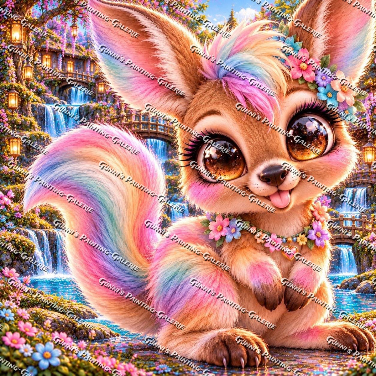 Kunterbuntes Glück by AuroraAI 90x90 270 Farben