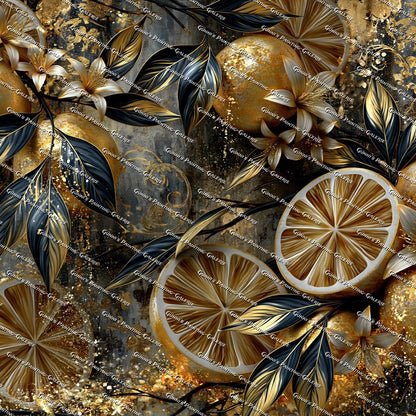 Golden Citrus by QN 80x80 160 Farben