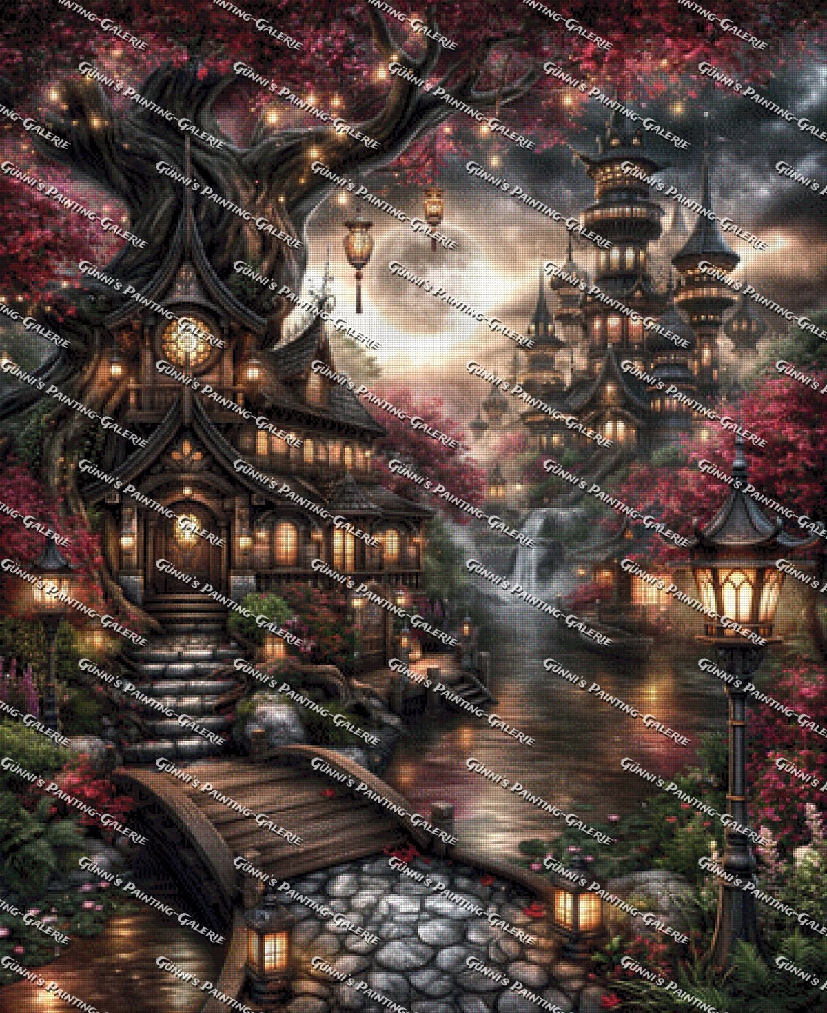 Mystische Herbstnacht by Sweet_Loco_AI 90x110 215 Farben