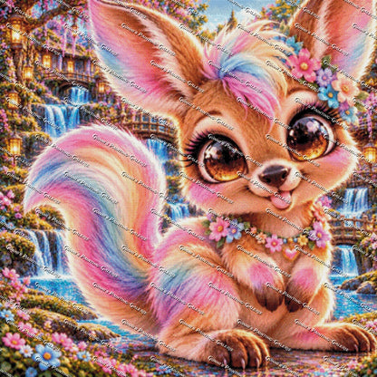 Kunterbuntes Glück by AuroraAI 90x90 270 Farben