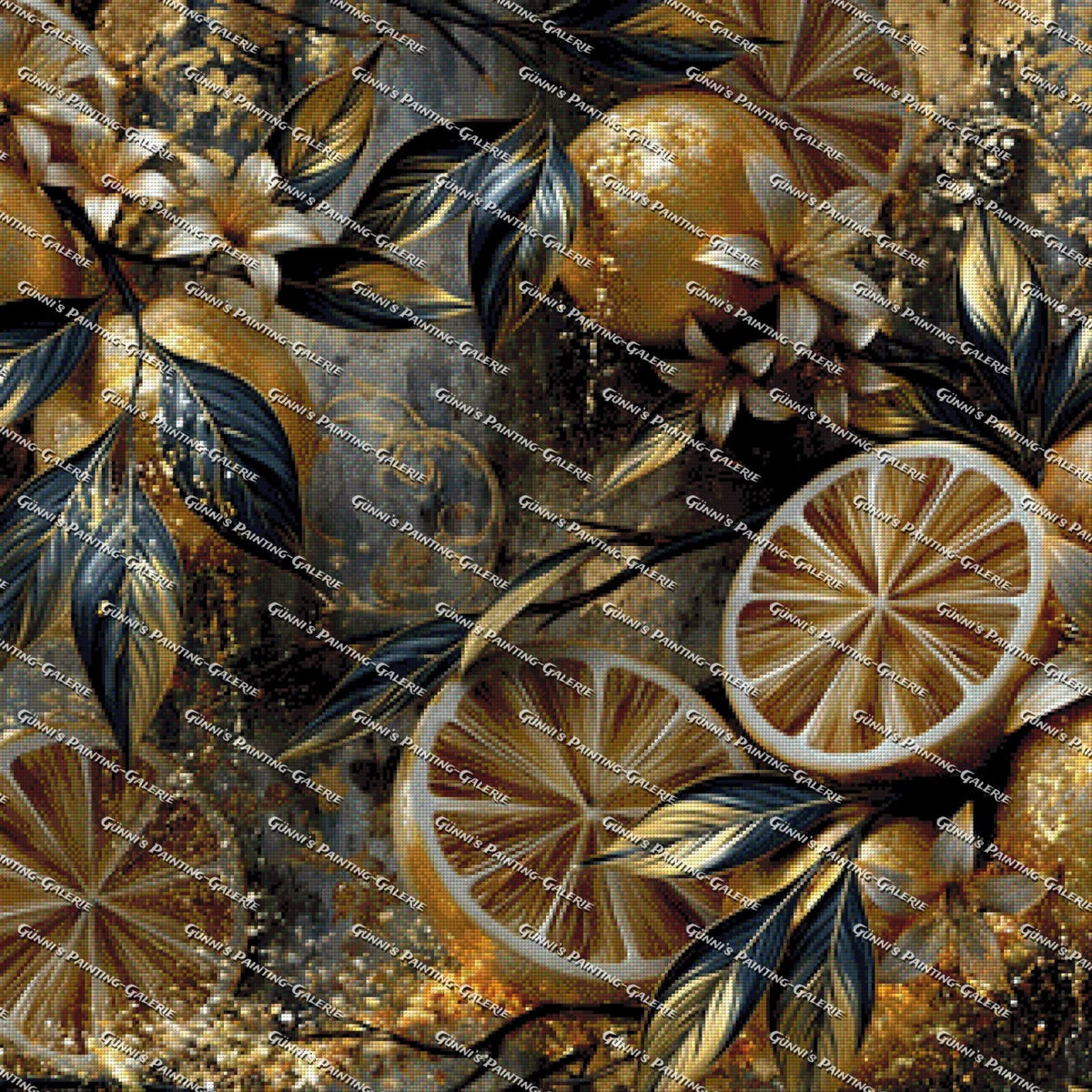 Golden Citrus by QN 80x80 160 Farben