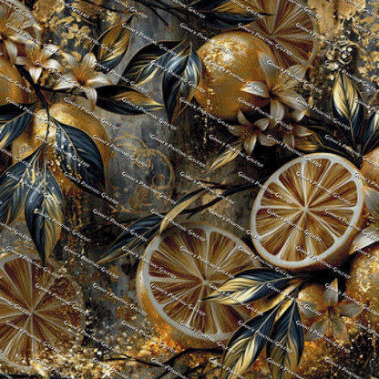 Golden Citrus by QN 80x80 160 Farben