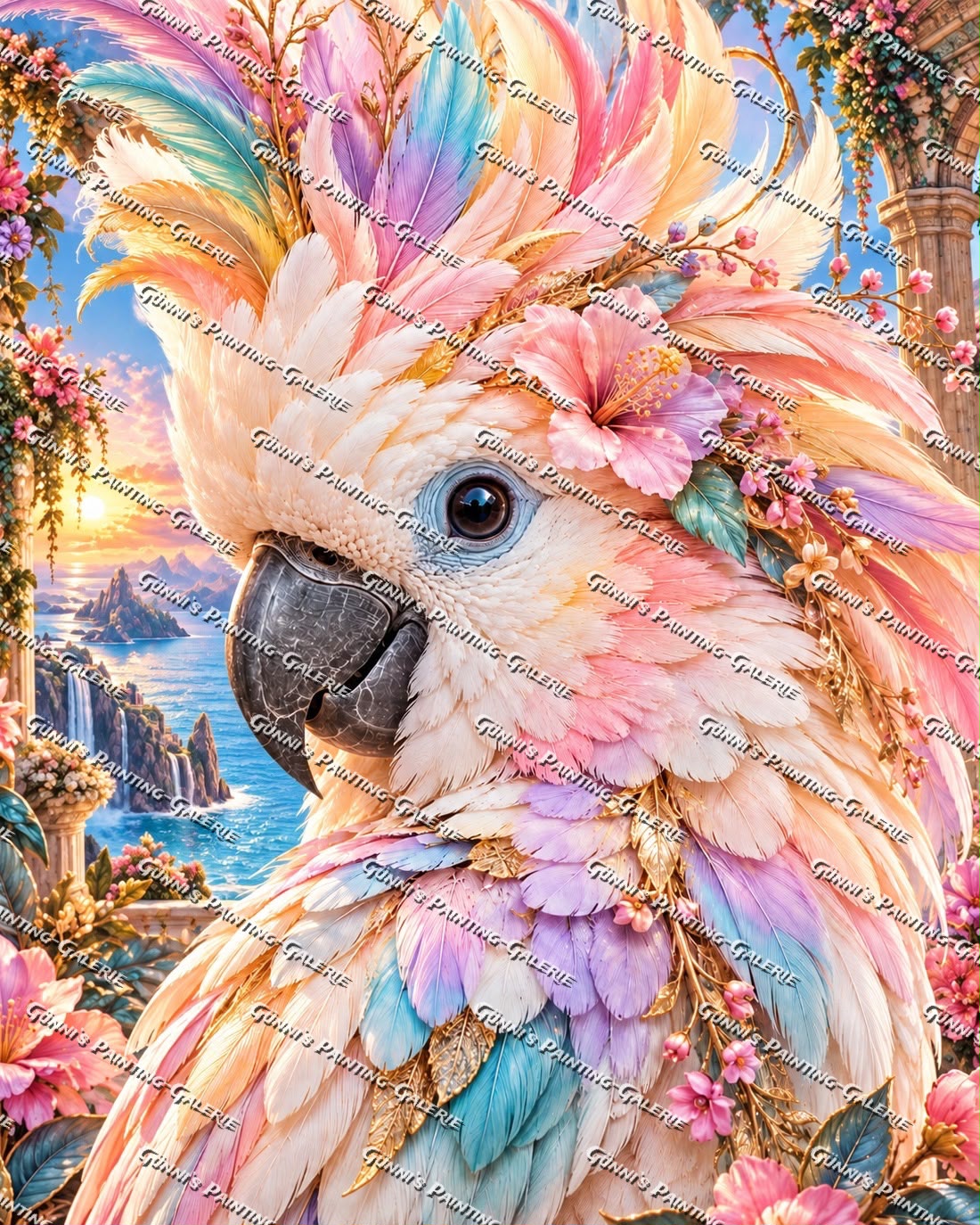 Paradiesvogel by Andy‘s_AI_Art 80x100 275 Farben