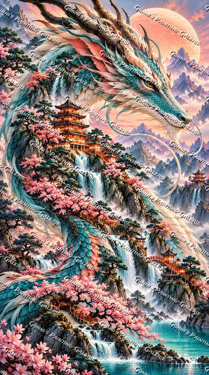 Seele des Drachenreichs by illumaris KI_Art 70x125 300 Farben