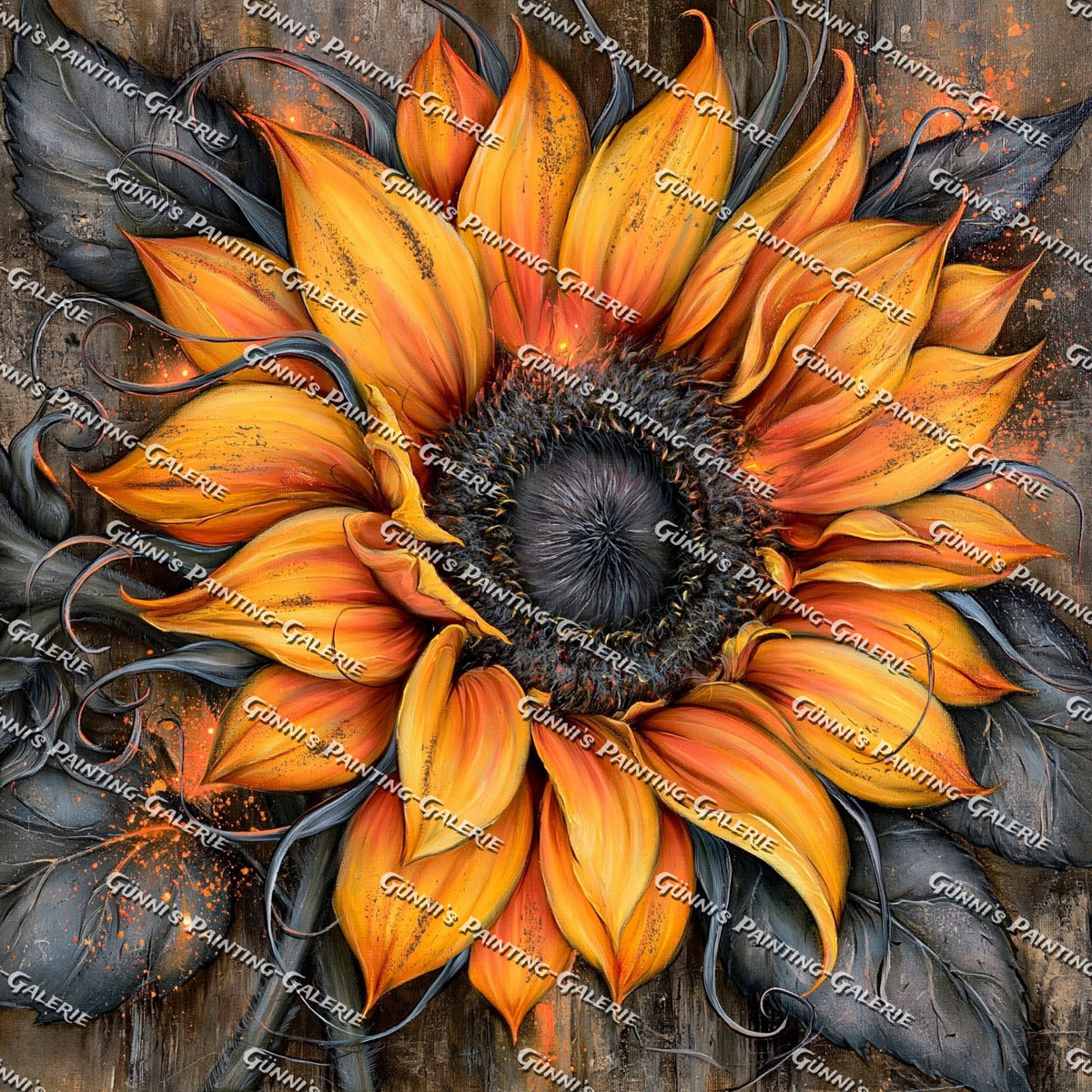 Flammenblüte by QN 80x80 165 Farben
