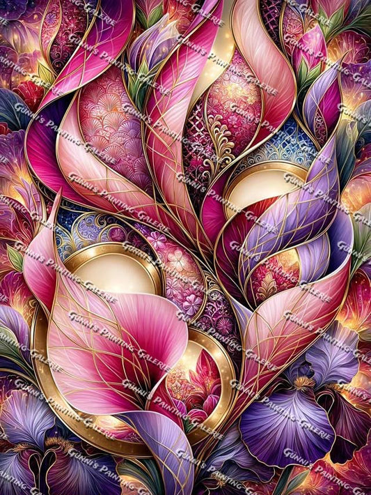 Blütenzauber in Roségold by illumaris KI_Art 75x100 290 Farben