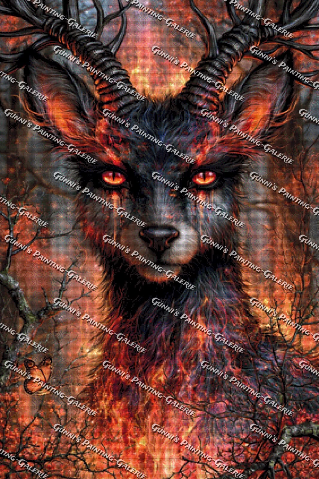 Seele aus Feuer und Schatten by Karla 70x105 210 Farben