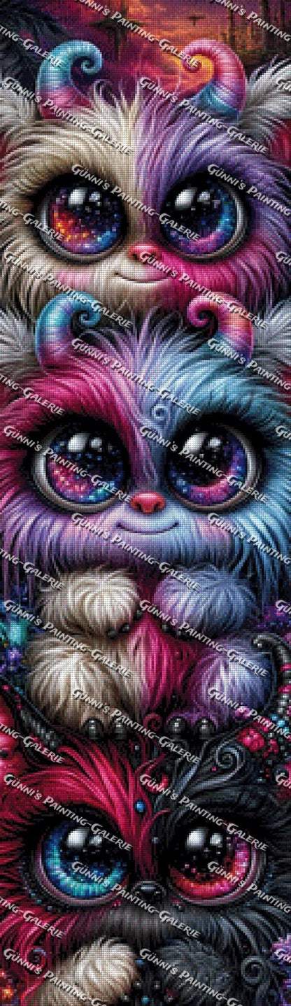 Die flauschige Monsterbande by Andy‘s_AI_Art 35x120 260 Farben
