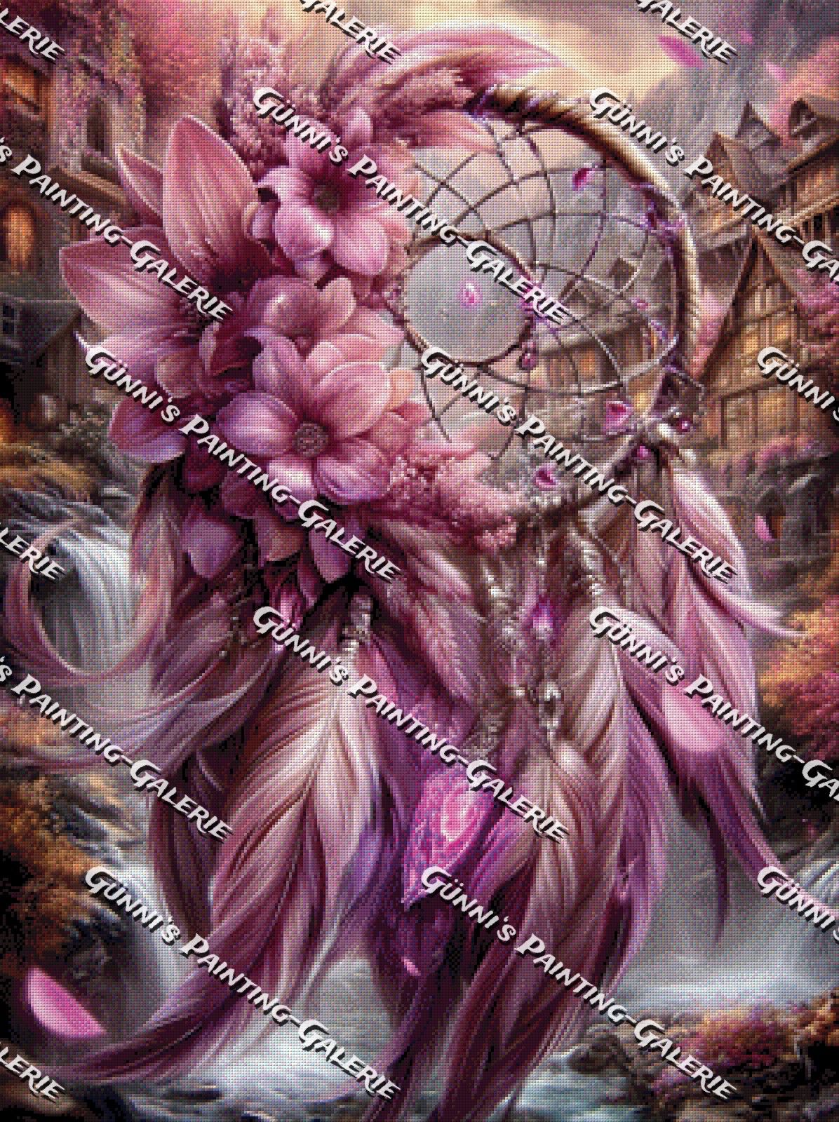 Traumfänger der Blüten by Sweet_Loco_AI 75x100 205 Farben