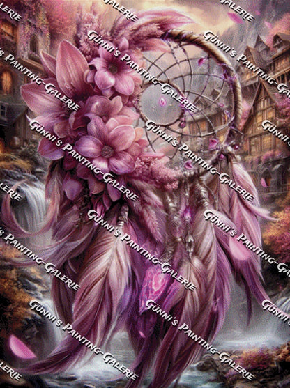 Traumfänger der Blüten by Sweet_Loco_AI 75x100 205 Farben