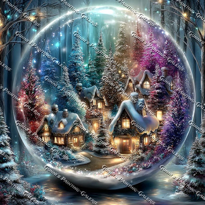 Winterkugel by Andy‘s_AI_Art 90x90 295 Farben