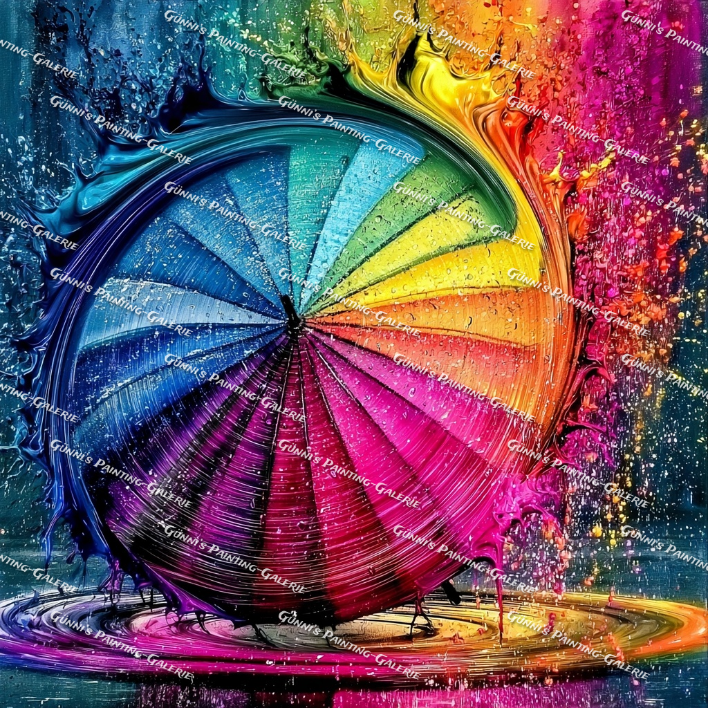 Wirbel der Farben by QN 100x100 400 Farben