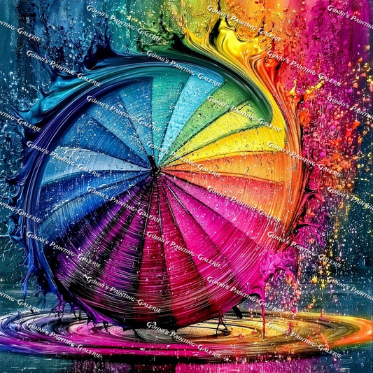 Wirbel der Farben by QN 100x100 400 Farben