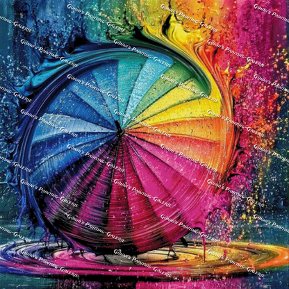 Wirbel der Farben by QN 100x100 400 Farben