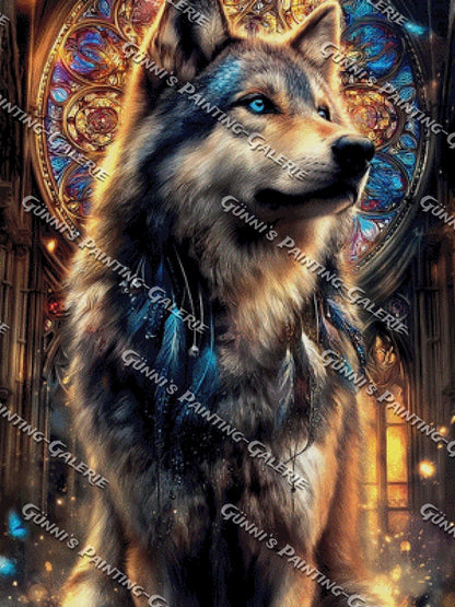 Der Hüter der Kathedrale by illumaris KI_Art 75x100 270 Farben