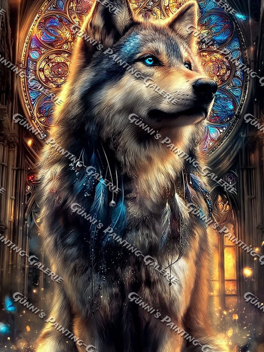 Der Hüter der Kathedrale by illumaris KI_Art 75x100 270 Farben