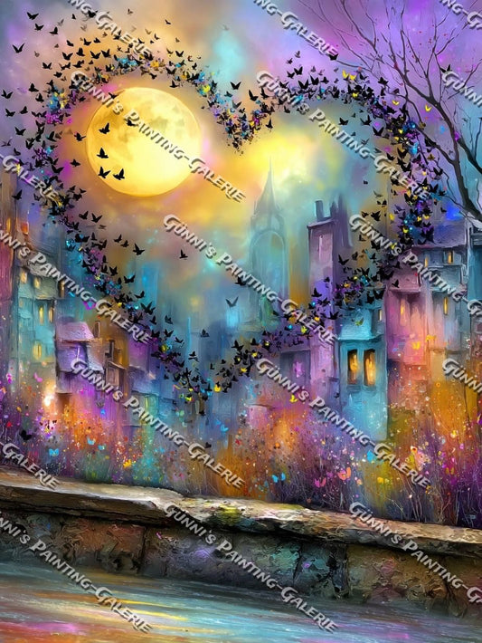 Wo die Träume fliegen by Elly_A.I. 90x120 370 Farben