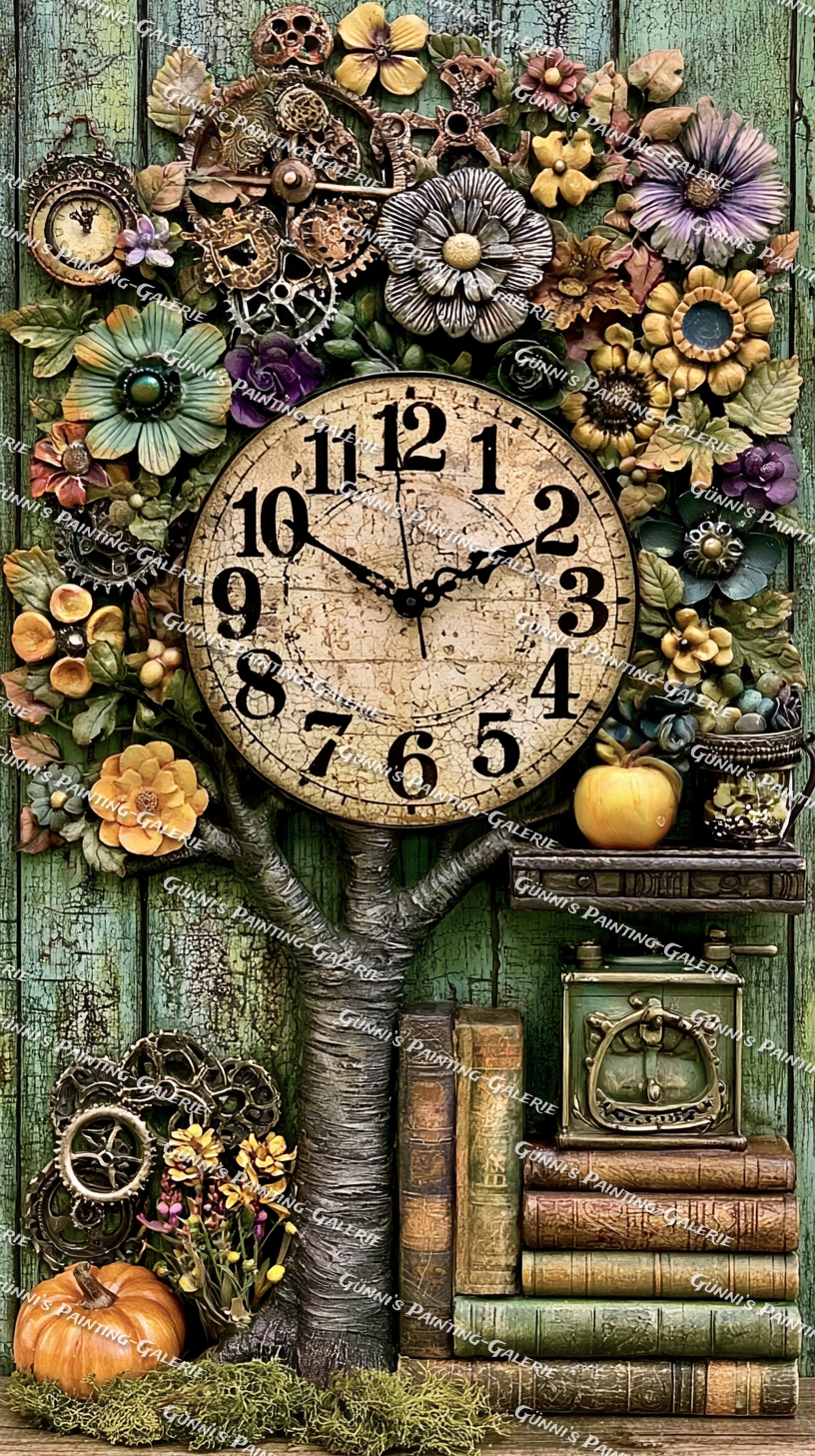 Zeitlose Blüten by Elly_A.I. 70x125 220 Farben