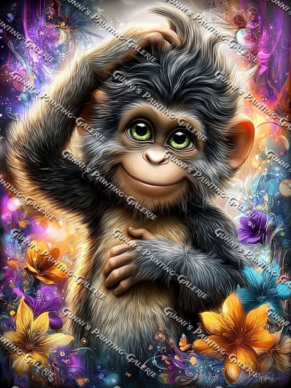 Der geheimnisvolle Waldfreund by illumaris KI_Art 75x100 285 Farben