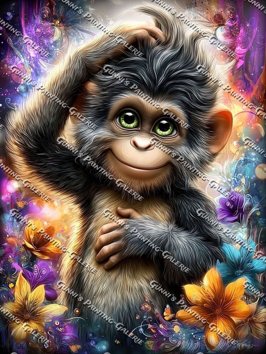 Der geheimnisvolle Waldfreund by illumaris KI_Art 75x100 285 Farben