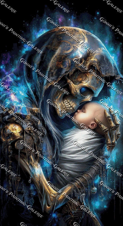 In den Armen der Zeit by illumaris KI_Art 60x110 225 Farben