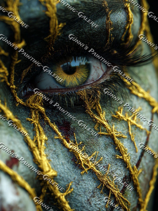 Seelenrisse aus Gold by QN 75x100 170 Farben