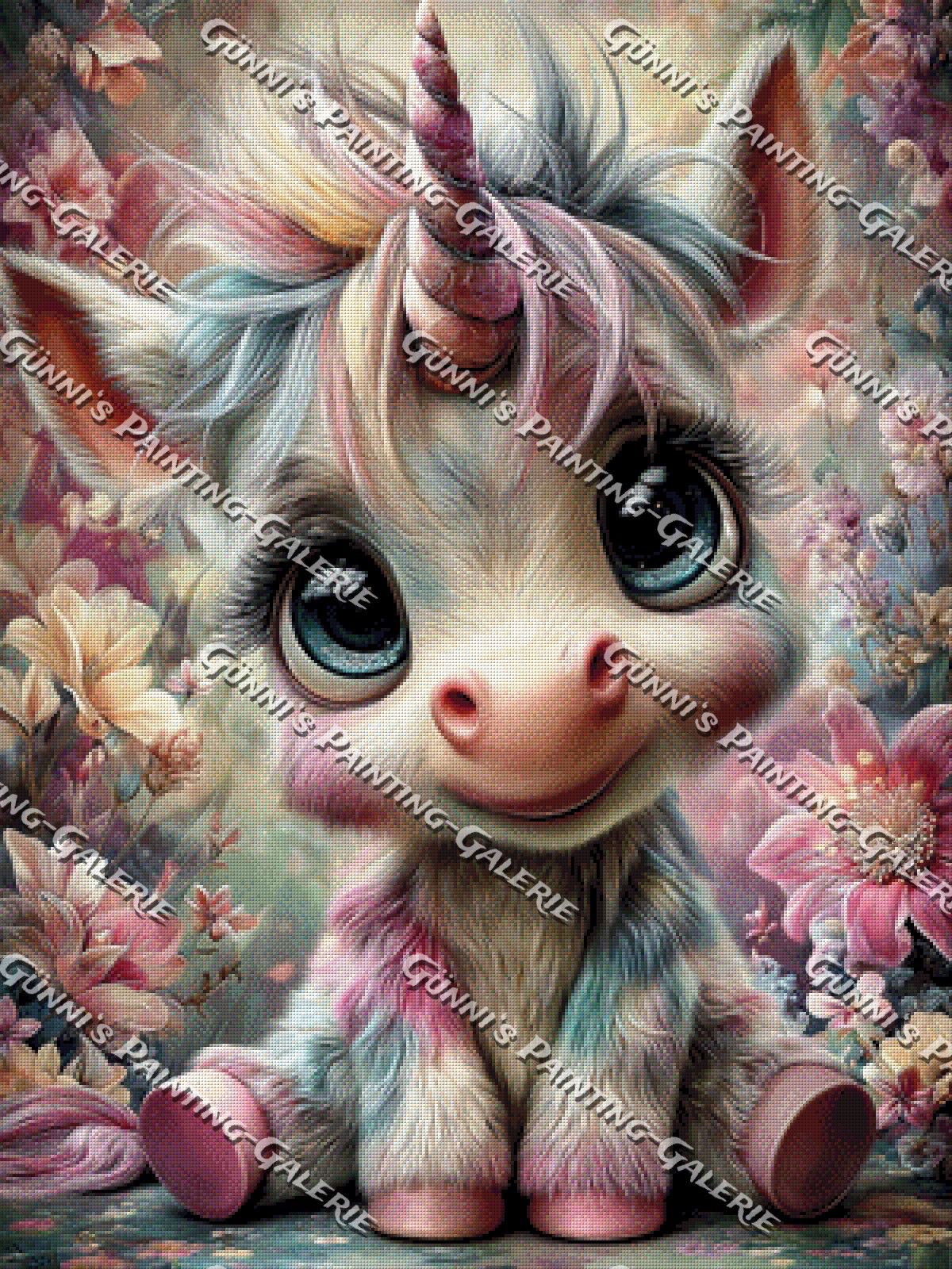Das Einhorn des sanften Lichts by Andy‘s_AI_Art 75x100 240 Farben