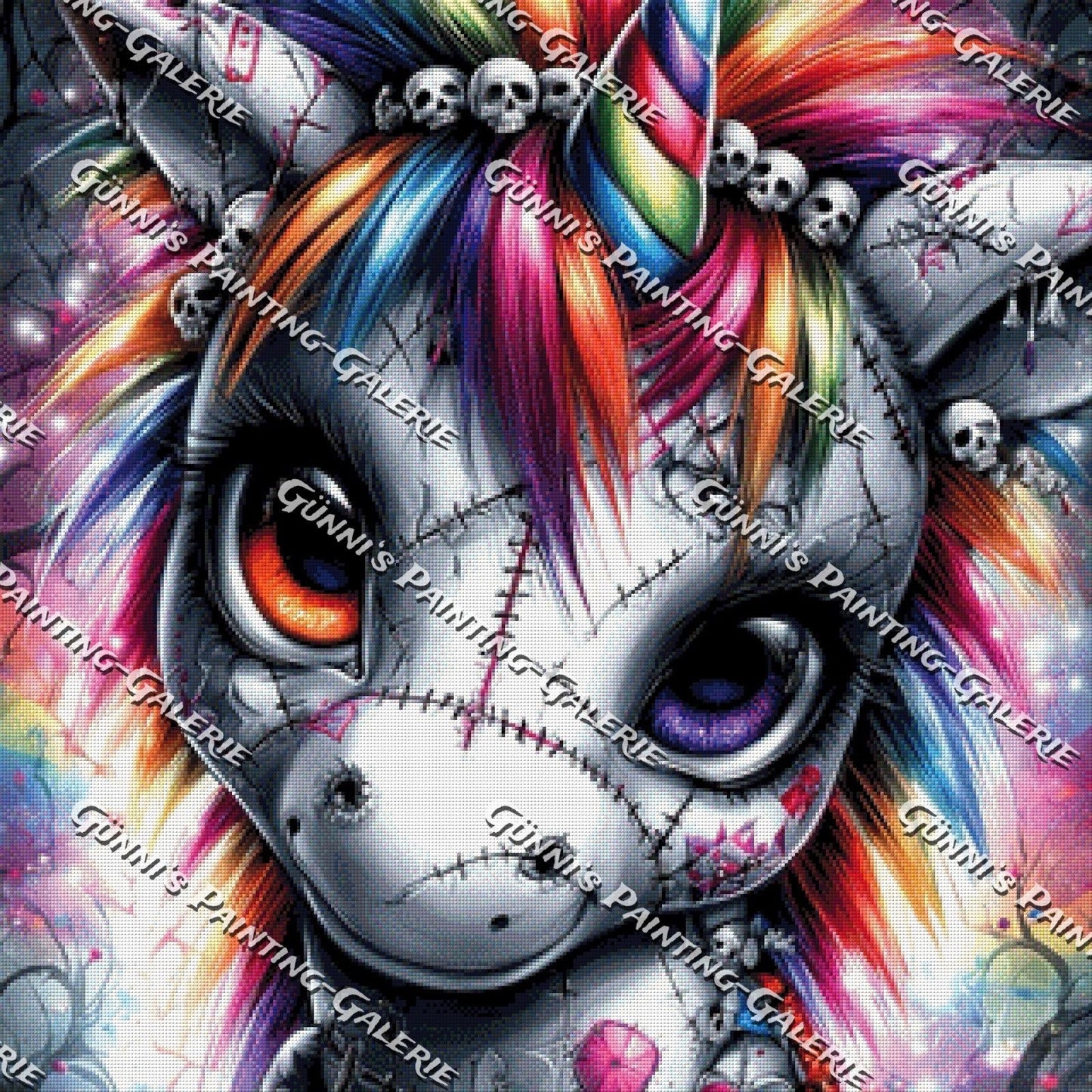 Bunte Einhornseele by illumaris KI_Art 80x80 380 Farben