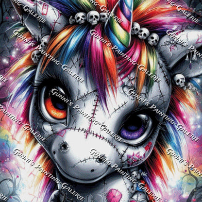 Bunte Einhornseele by illumaris KI_Art 80x80 380 Farben