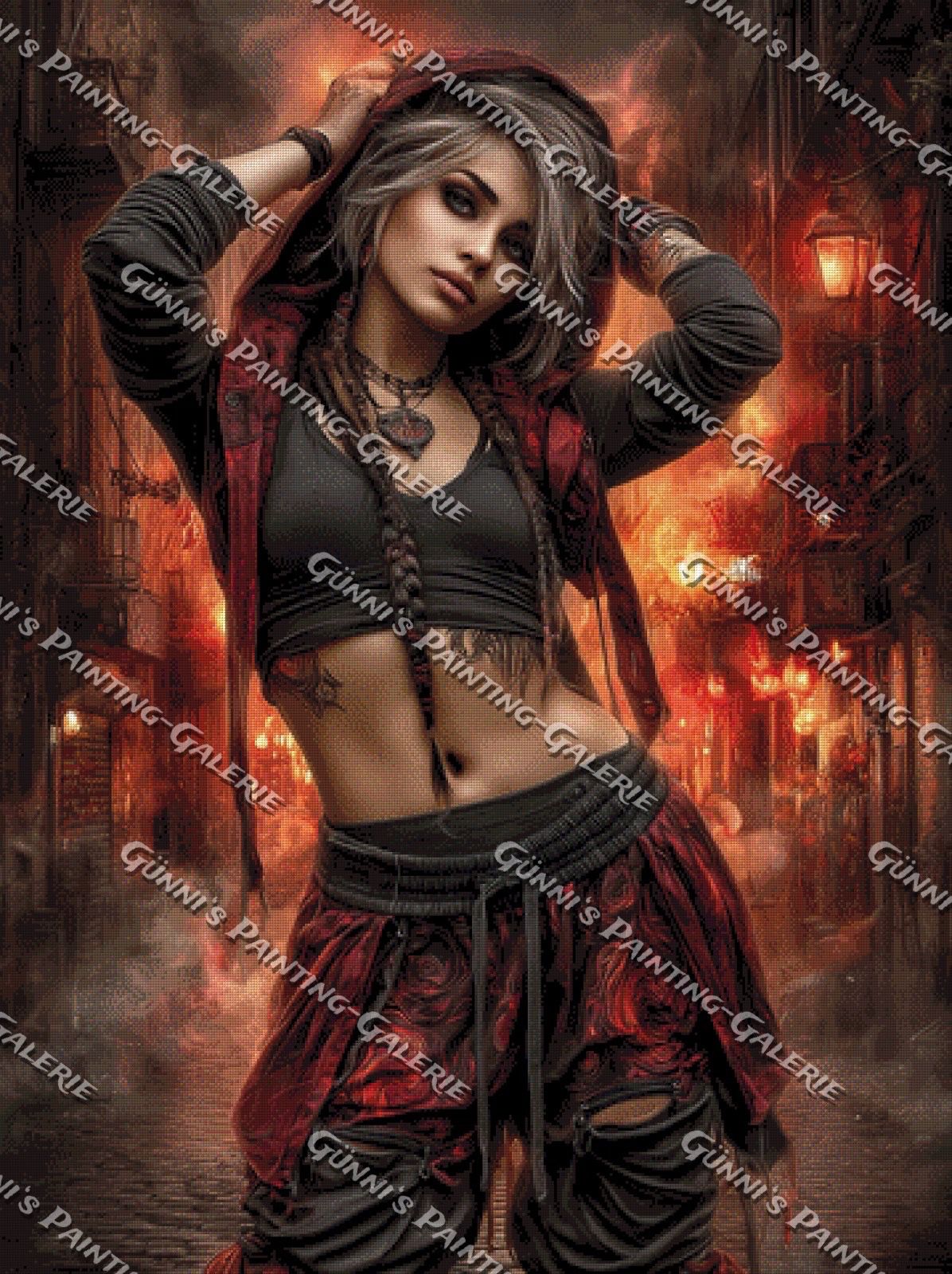 Feuerseele by Sweet_Loco_AI 90x120 150 Farben