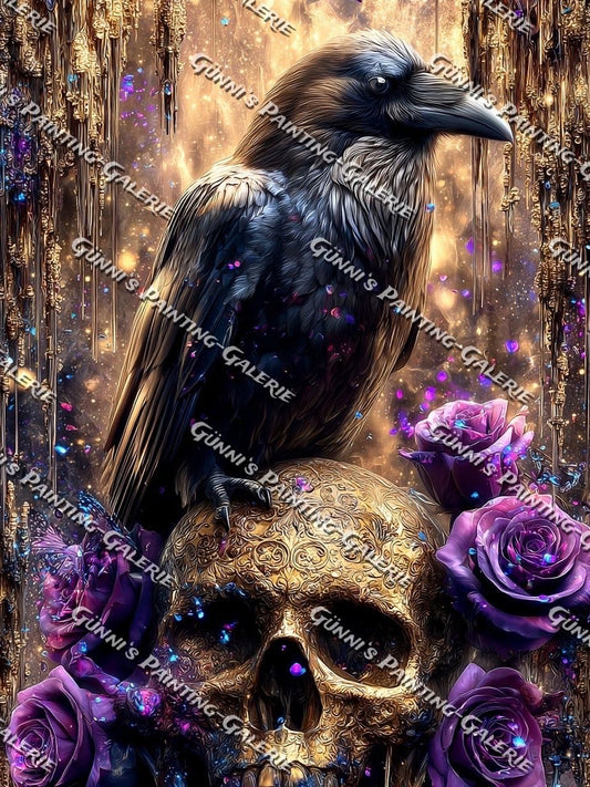 Goldene Vergänglichkeit by illumaris KI_Art 75x100 240 Farben