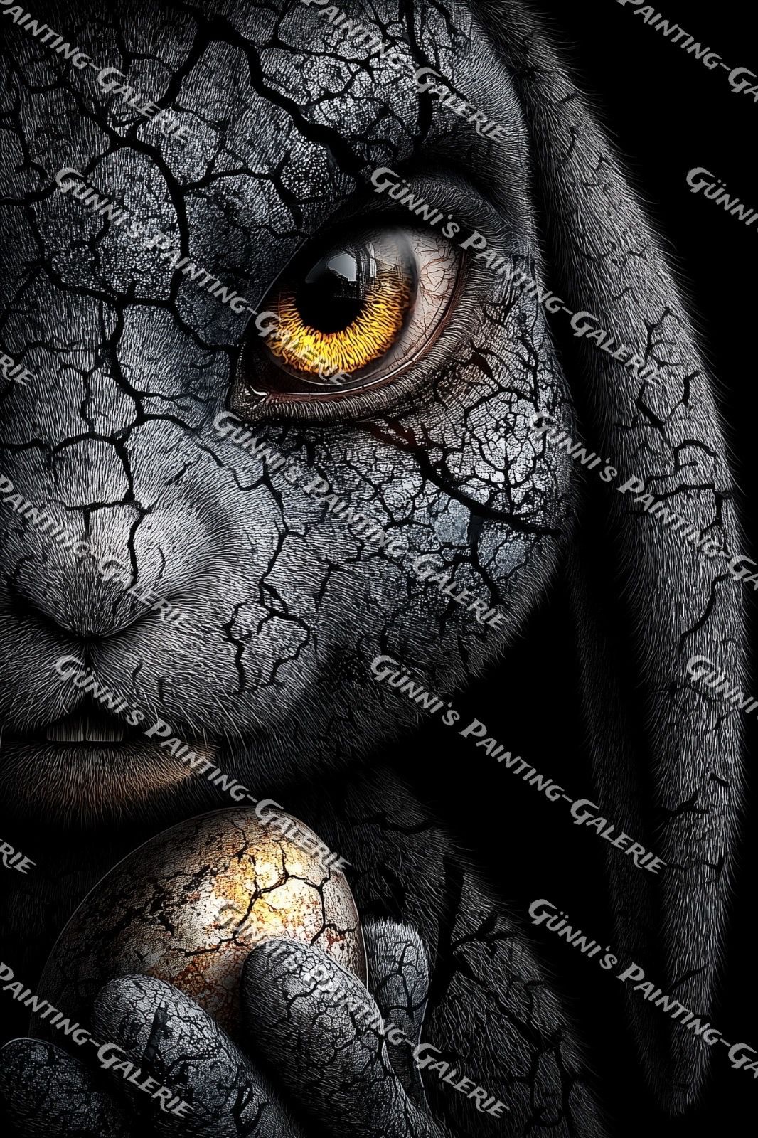 Der gebrochene Hase by QN 60x90 115 Farben