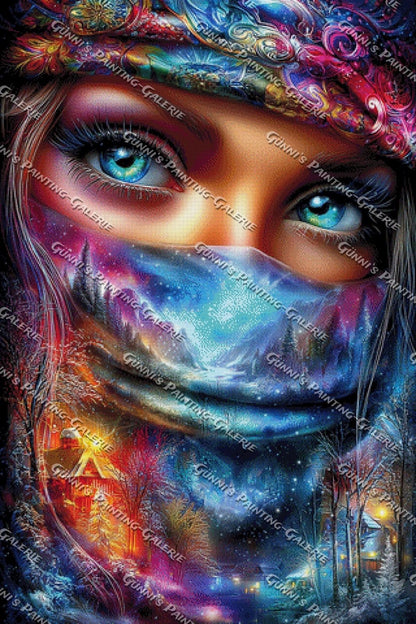 Die Hüterin der Winterträume by Andy‘s_AI_Art 80x120 400 Farben