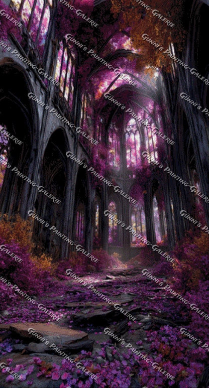 Kathedrale des ewigen Blütenlichts by QN 70x130 180 Farben