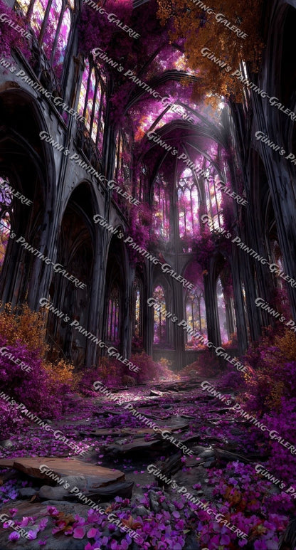Kathedrale des ewigen Blütenlichts by QN 70x130 180 Farben