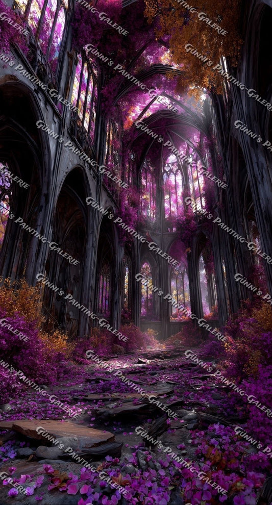 Kathedrale des ewigen Blütenlichts by QN 70x130 180 Farben
