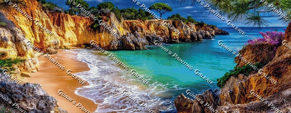 Geheimnis der Klippen by Elly_A.I. 180x70 355 Farben