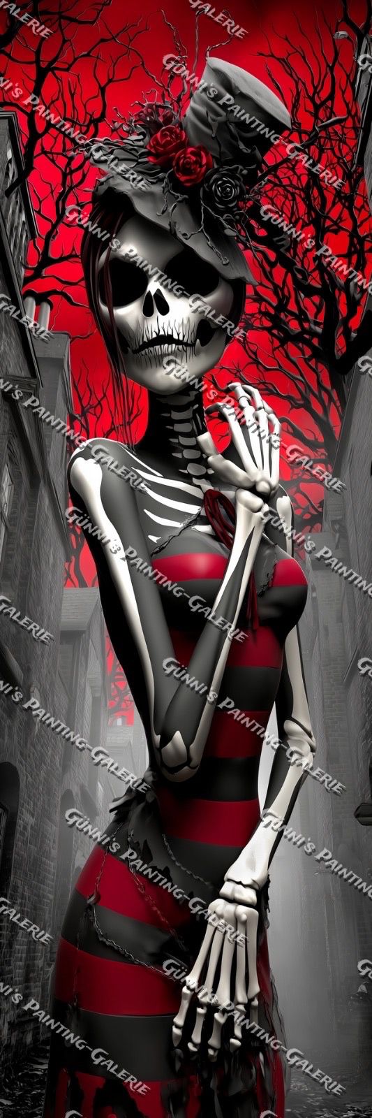 Die Knochenkönigin by Karla 40x120 140 Farben