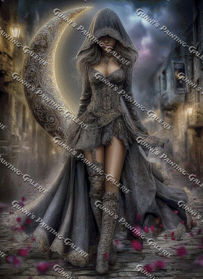 Königin der Dämmerung by Elly_A.I. 80x110 120 Farben