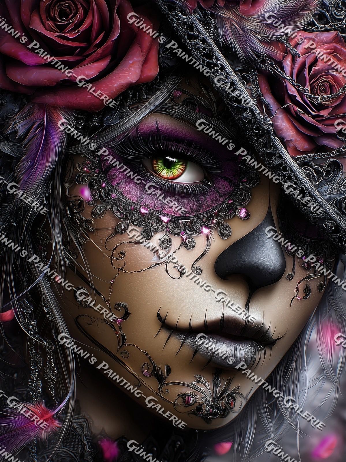 Die Königin der Schatten by Sweet_Loco_AI 75x100 180 Farben